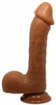 LyBaile Dildo Mare Flexibil Beautiful Brown (22.2cm x 4.7cm) Dildo