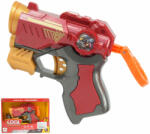 MAC TOYS Cool Soft Bullet Gun: Kisméretű szivacslövő fegyver töltényekkel piros színben 14cm (MKK495078)