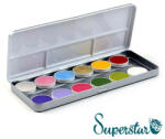 Superstar Arc és Testfesték Superstar 12 színű arcfesték készlet - Biotanika /12 colours BOTANICAL palette/