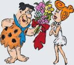 Festés számok szerint - Flintstones Méret: 50x50cm, Keretezés: Keret nélkül (csak a vászon)