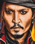  Festés számok szerint - Johny Depp 3 Méret: 40x50cm, Keretezés: Keret nélkül (csak a vászon)