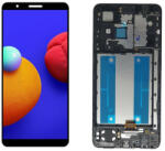 Samsung Galaxy A01 Core LCD + érintőpanel kerettel, fekete, gyári, SM-A013 - bluedigital