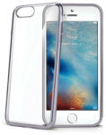 Celly Laser Matt iPhone X / XS (5, 8") átlátszó szilikon tok ezüst kerettel - bluedigital