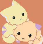  Festés számok szerint - Aranyos cicák Méret: 30x30cm, Keretezés: Keret nélkül (csak a vászon)