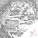  PontPöttyöző - Tengeri barlang Méret: 50x50cm, Keretezés: Keret nélkül (csak a vászon), Szín: Piros