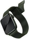 UNIQ Apple Watch 4/5/6/7/SE, okosóra szíj, fém, zöld, 42/44/45mm, UNIQ