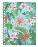 Herlitz Bloc notes Herlitz Ladylike A5, 100 de coli, pătrat cu motive Jungle și Butterfly