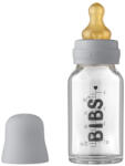 BIBS - Set complet biberon din sticla anticolici, 110 ml, Cloud (5013223)