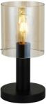 Italux ITALUX TB-5581-1-BK+AMB - Asztali lámpa SARDO 1xE27/40W/230V fekete/arany IT0626 (IT0626)