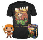 Funko Pop! He-Man: Vinyl Figura Tee Box & T-Shirt M Set Figurina