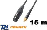 PD CONNEX CX54-15 jelkábel (RCA - XLR mama) - (15 m) (1504)