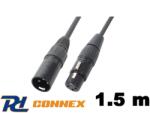 PD CONNEX CX100-1, 5 DMX kábel (XLR mama - XLR papa) - (1, 5 m) (177900)