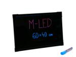 M-LED LB-60ST Írható LED reklám tábla, STANDARD (60x40 cm) + 1 db filc (3522)