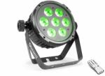 BeamZ BT270 FlatPAR RGBW (7x6W) DMX Quad LED reflektor (Multicolor) + IR távirányító (151306)