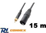 PD CONNEX CX52-15 jelkábel (RCA - XLR papa) - (15 m) (1496)