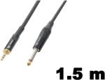 PD CONNEX GX27-1, 5 mono-sztereo jelkábel (6, 3 mm Mono Jack - 3, 5 mm Sztereo Jack) - (1, 5 m) (1356)