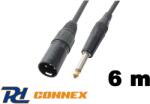 PD CONNEX CX38-6 jelkábel (6, 3 mm Jack - XLR papa) - (6 m) (1468)
