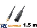 PD CONNEX CX52-1, 5 jelkábel (RCA - XLR papa) - (1, 5 m) (2690)
