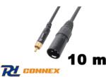 PD CONNEX CX52-10 jelkábel (RCA - XLR papa) - (10 m) (1494)
