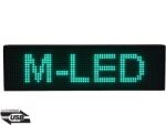 M-LED ID-16x64G (16x64 cm) BELTÉRI LED fényújság (ZÖLD) (2487)