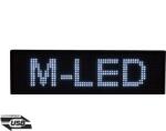 M-LED ID-16x64W (16x64 cm) BELTÉRI LED fényújság (FEHÉR) (2486)