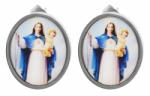 Maria King Akzent Szűz Mária fülbevaló, ezüst színű (ZE-5050341-001)