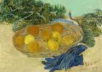 Grafika - Puzzle Vincent van Gogh: Natură moartă cu portocale, lămâi si mănuși albastre - 1 000 piese Puzzle