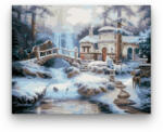 Téli tájkép - számfestő készlet