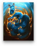 Számfestő Kék róka - számfestő készlet (crea087)