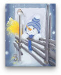 Számfestő Kíváncsi hóember - számfestő készlet (crea310)