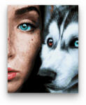 Számfestő Lány és a farkas - számfestő készlet (crea029)