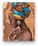 Számfestő Afrikai nő - számfestő készlet (crea070)