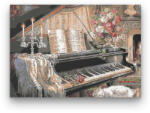 Számfestő Rózsás Zongora - számfestő készlet (6380)