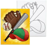 Számfestő Baseball - előrerajzolt élményfestő készlet (elmenyfesto043)