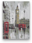  Big Ben Esőben - számfestő készlet
