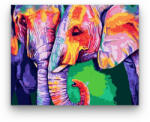  Színes elefántok - számfestő készlet
