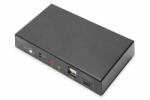 ASSMANN KVM Switch, 2 Port, 4K30Hz, USB-C/USB/HDMI in, HDMI out Black (DS-12901)