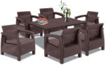 Keter Corfu Relax Duo Melody asztallal barna 230667_223194_3