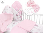 MimiNu Set pentru Bebelusi 6+1 piese MimiNu Baby Shower Pink (6426972020091) Lenjerii de pat bebelusi‎, patura bebelusi