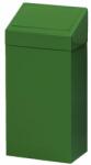 Kovona Fém szemetes kosár szelektív hulladékhoz, 50 l térfogat, zöld