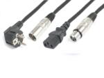 PD CONNEX CX10-10m DMX Jel&Táp Kombikábel (XLR + Schuko + IEC) (176747)