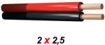 PD CONNEX RX24 Hifi hangfalkábel Piros - Fekete (2x2, 5 mm2) - Méretre vágható (802703)