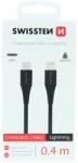 SWISSTEN Adatkábel Swissten USB-C/Lightning Fast Charge 3A 0, 4m Fekete