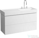 Laufen Kartell By Laufen 118, 8x45 cm-es alsószekrény két fiókkal H813333 mosdóhoz, matt fehér H4076490336401 (H4076490336401)
