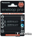 Panasonic ENELOOP PRO elem (AAA, BK-4HCDE/2BE, 1.2V, 930 mAh Ni-MH, újratölthető) 2db / csomag - BK-4HCDE/2BE (BK-4HCDE/2BE)
