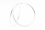 Ezüst karika fülbevaló 55mm belső átmérővel