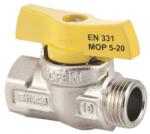 MOFÉM Gázos golyóscsap 3/4″ KB fix flexum (113-0095-10) (113-0095-10)