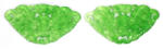  Pandantiv Jad Colorat Sculptat Fluture 48x25x3 mm - 1 Pereche