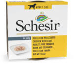 Schesir 12x150 g Schesir gazdaságos csomag - Csirkefilé & sonka kutyatáp