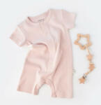 BabyCosy Salopeta cu panataloni scurti - 100% bumbac organic - Roz, Baby Cosy (BC-CSYW1017-18)